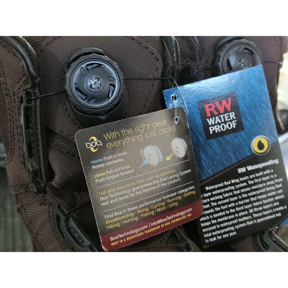 Red Wing Metguard BOA 4440 Waterproof Steel Toe Work Boots ASTM F2413-11 Size 7 - Picture 3 of 12